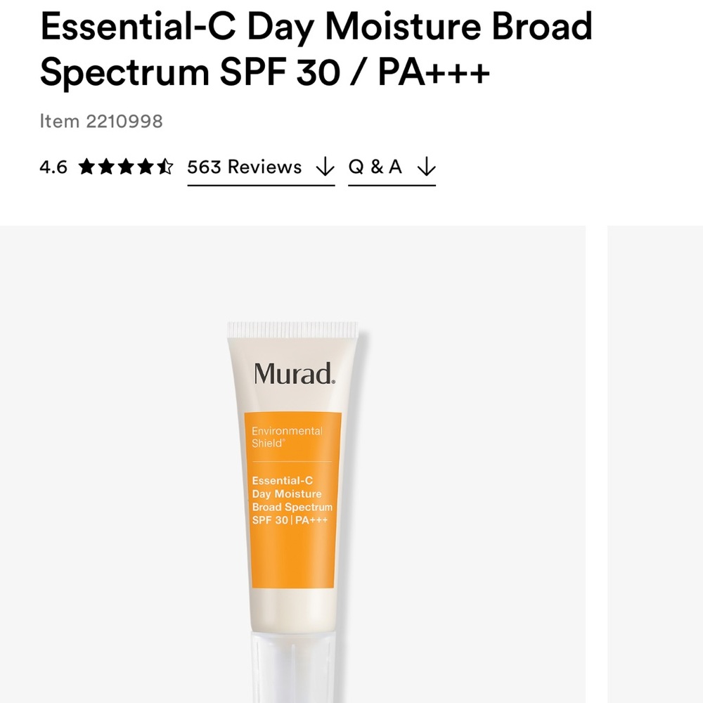 Murad moisturizer spf